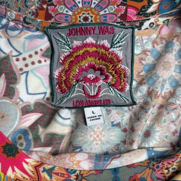 Johnny Was THE JANIE FAVORITE SHORT SLEEVE CREW NECK SWING TEE - Picture 5 of 6